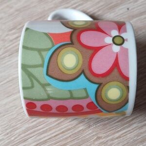 French Bull-Jackie Shapiro Designer Espresso Cup Glossy Graphic MOD Ceramic Art